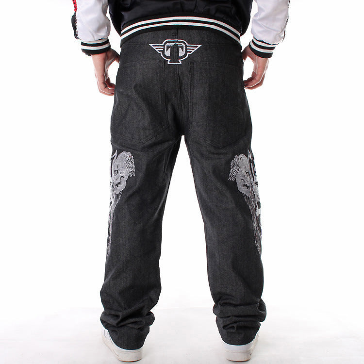 Plus Fat Plus Size Hip-hop Jeans Men's Trend
