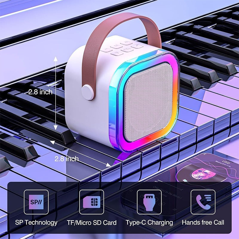 Compact Portable Speaker With Microphone, A Must - Have For Traveling, Commuting, And Dormitory Entertainment.