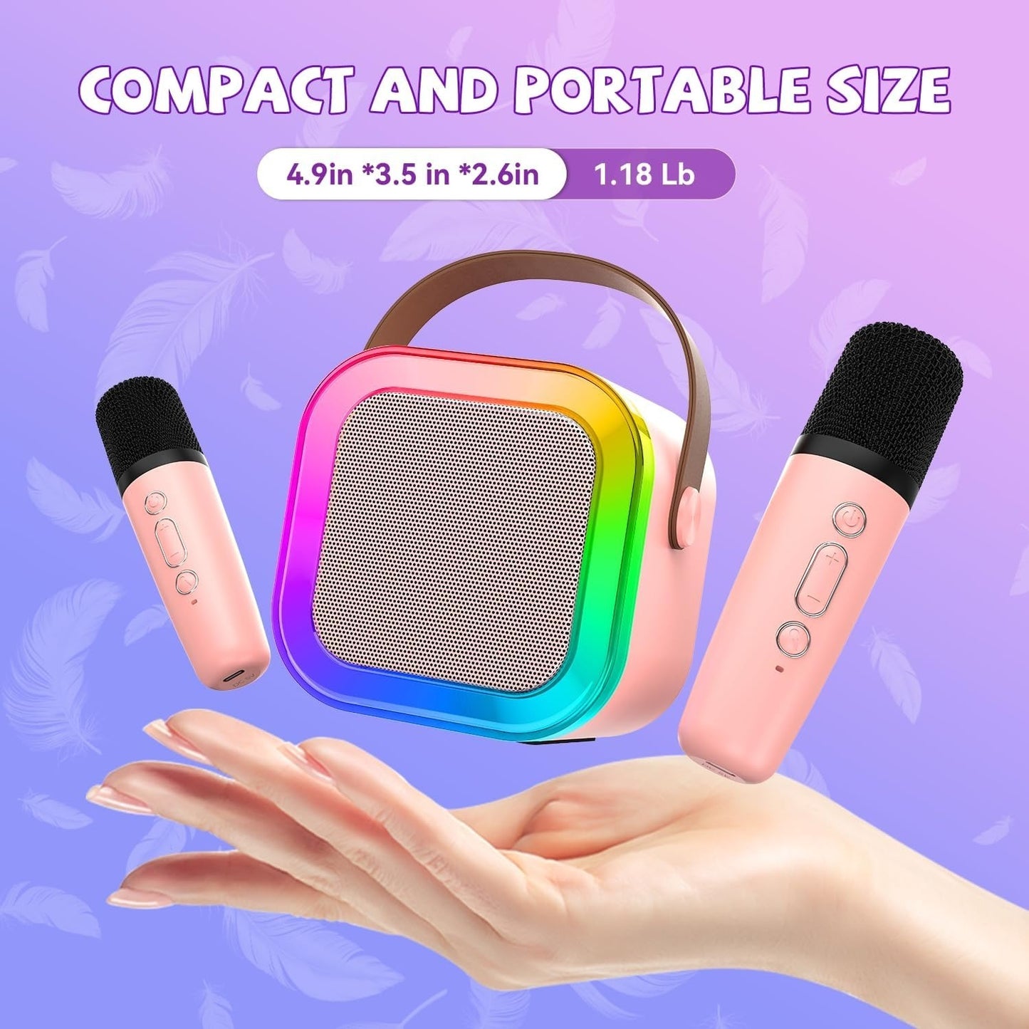 Compact Portable Speaker With Microphone, A Must - Have For Traveling, Commuting, And Dormitory Entertainment.