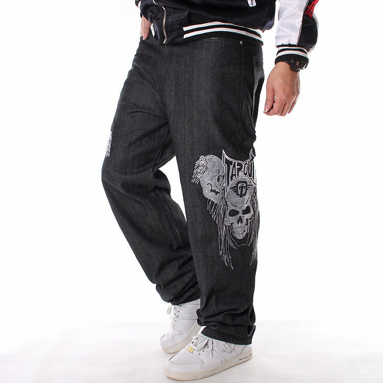 Plus Fat Plus Size Hip-hop Jeans Men's Trend
